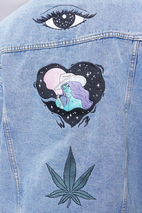 Eye Heart Denim Jacket - Image 3