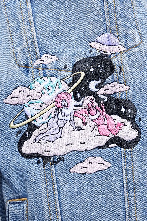 Eye Heart Denim Jacket - Image 4